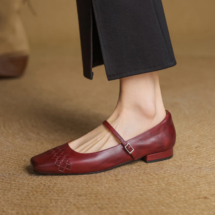 Verity | Square-Toe Mary Jane Flat