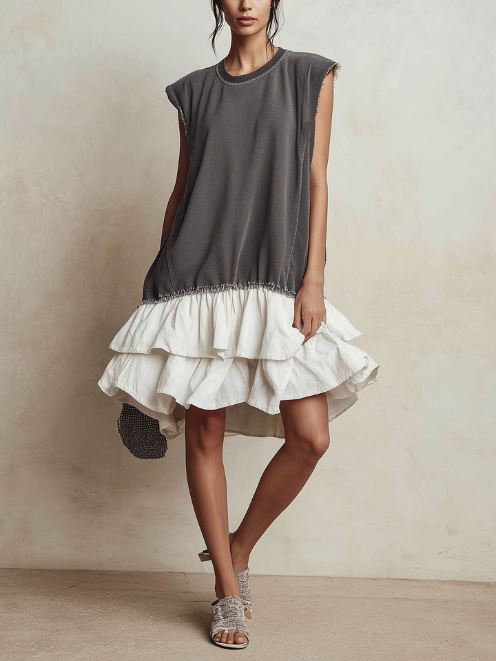 Ilaria | Casual Color-Block Vacation Dress, Relaxed Fit