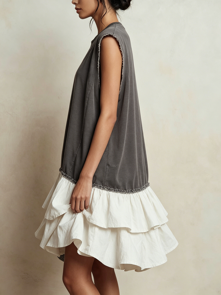 Ilaria | Casual Color-Block Vacation Dress, Relaxed Fit