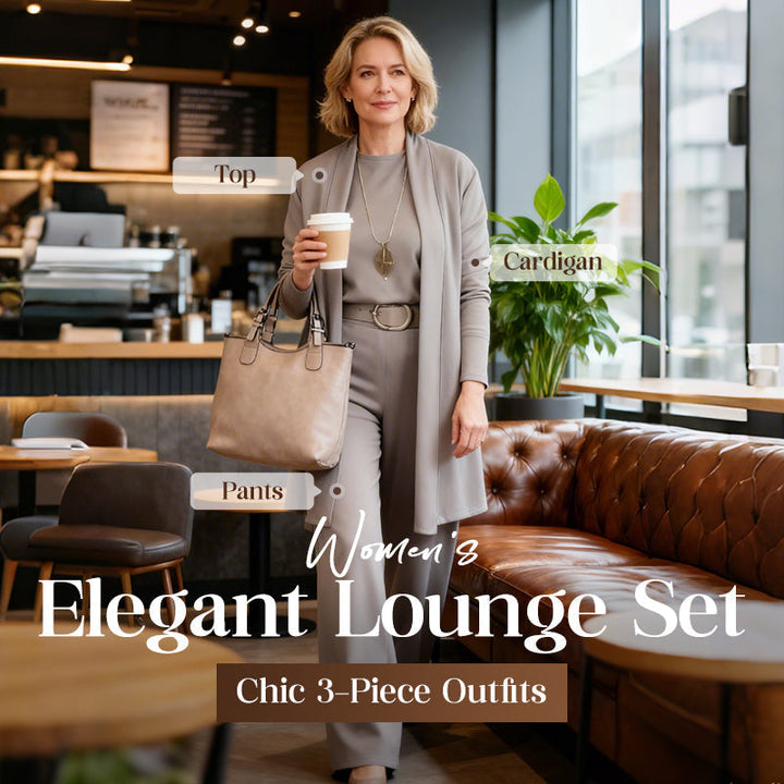 FLORIS 3-Piece Set Including Long Cardigan, Top, and Pants