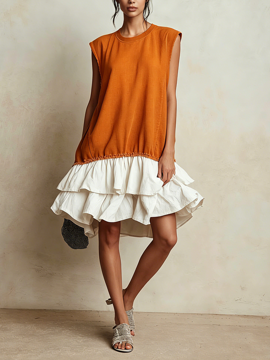 Ilaria | Casual Color-Block Vacation Dress, Relaxed Fit