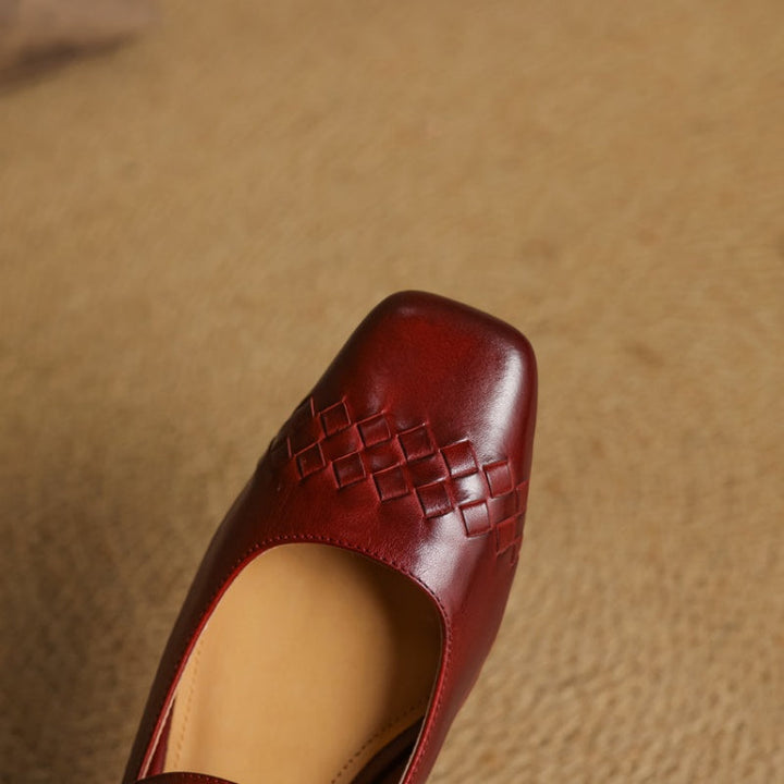 Verity | Square-Toe Mary Jane Flat