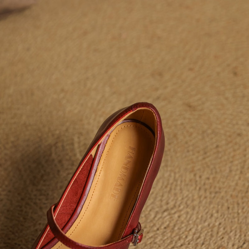 Verity | Square-Toe Mary Jane Flat