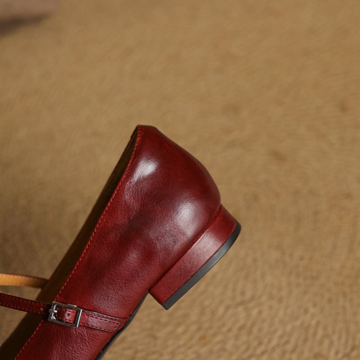Verity | Square-Toe Mary Jane Flat