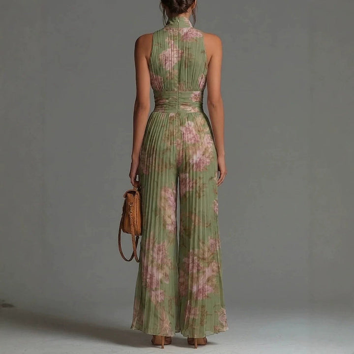 Sofia - Pleated Floral Jumpsuit