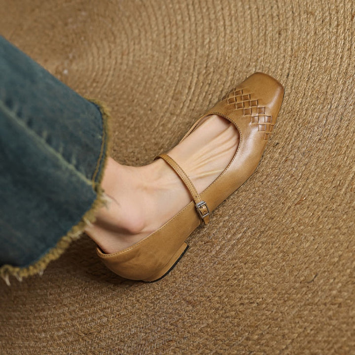 Verity | Square-Toe Mary Jane Flat