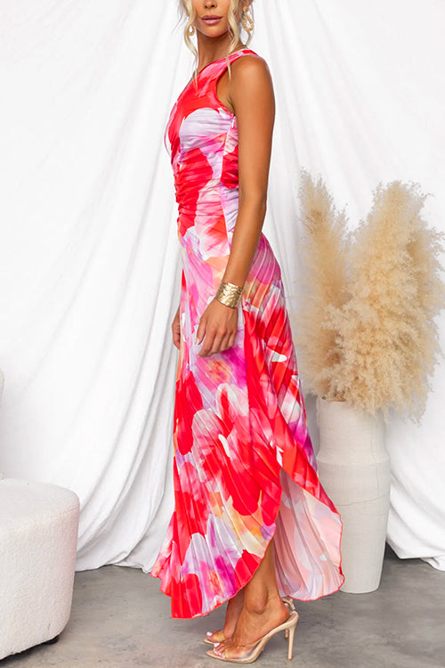 Stella & Grace™ | Vibrant Tropical Evening Dress
