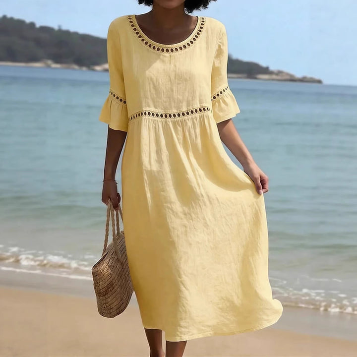Amaya | Tummy-Concealing Midi Dress