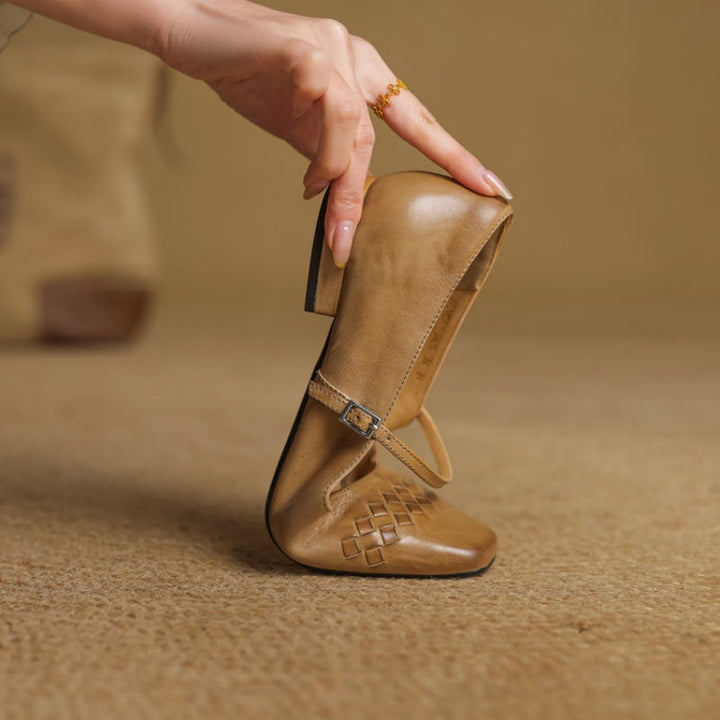 Verity | Square-Toe Mary Jane Flat