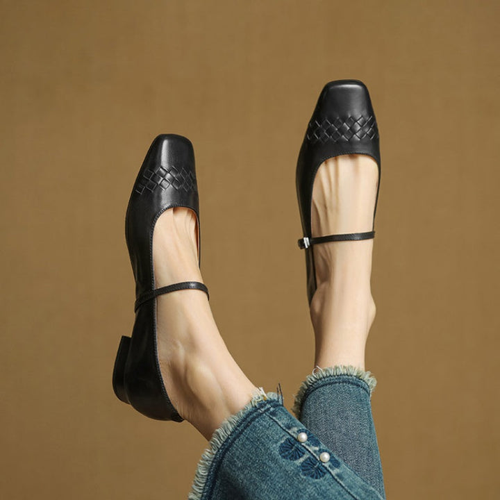Verity | Square-Toe Mary Jane Flat