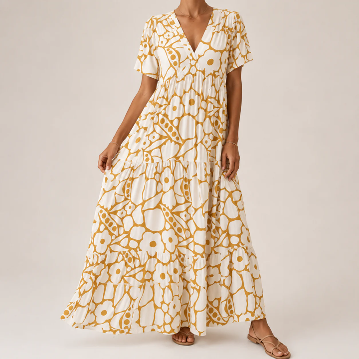 BOHEMIAN PRESSED DRESS FOR WOMEN
