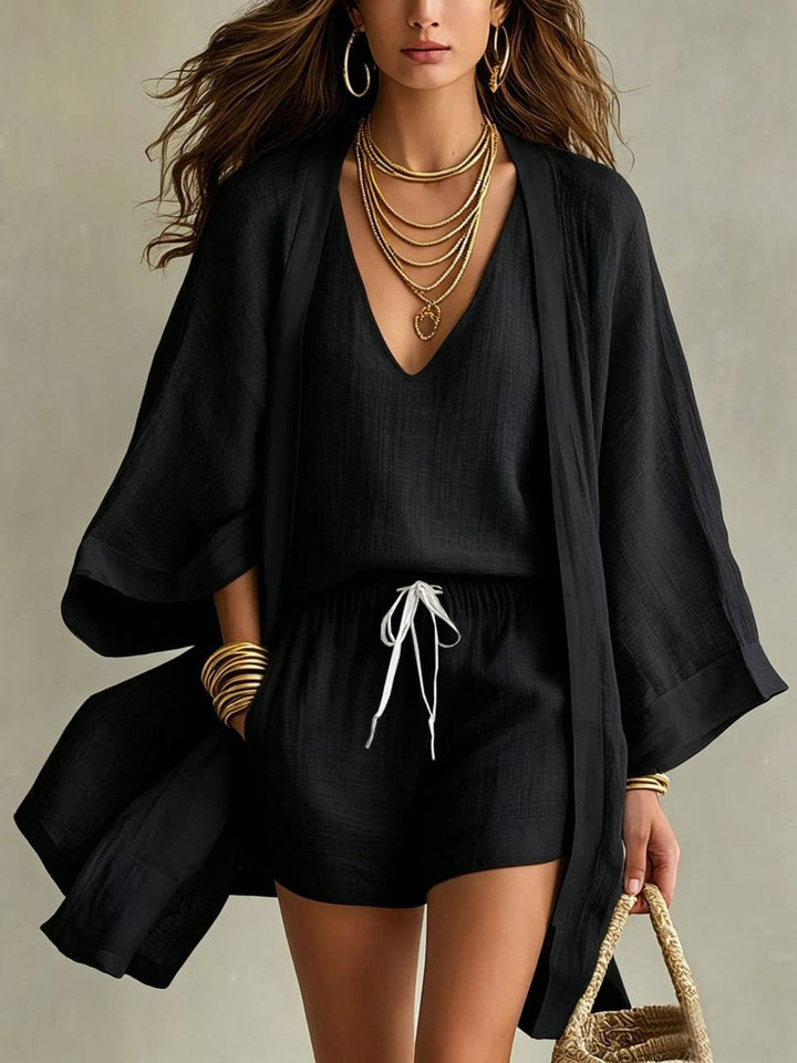 Noemie | Three-Piece Linen Set