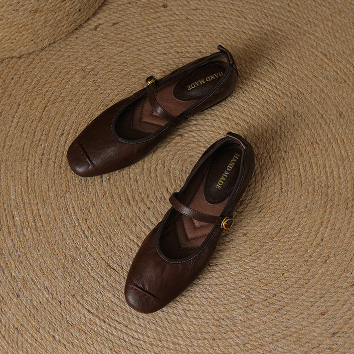 Wani | Leather Flats