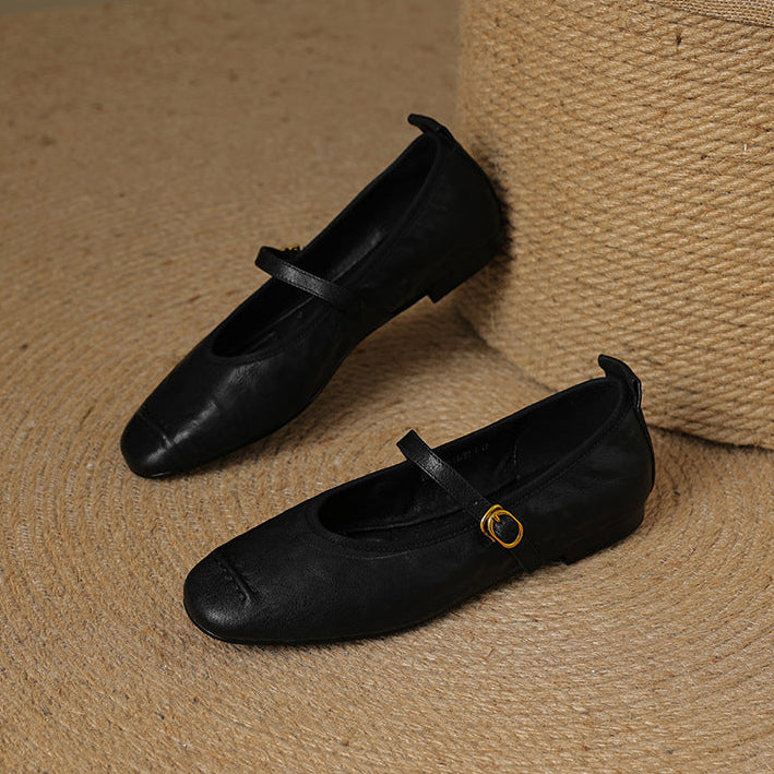 Wani | Leather Flats