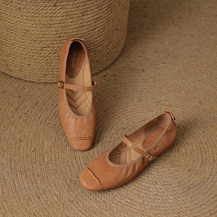 Wani | Leather Flats