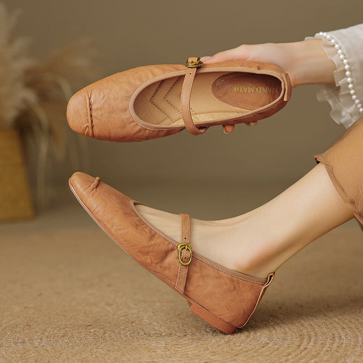 Wani | Leather Flats