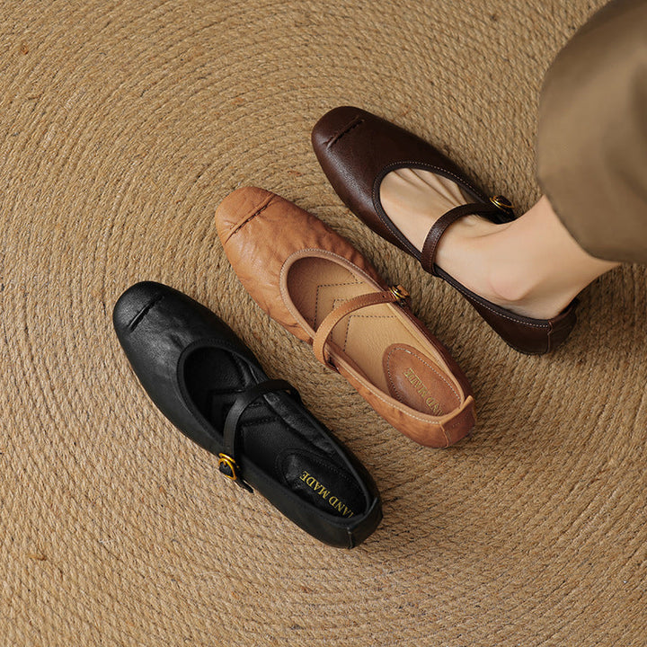 Wani | Leather Flats