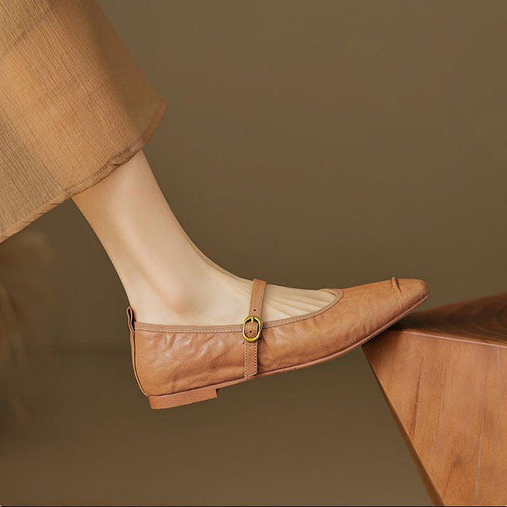 Wani | Leather Flats