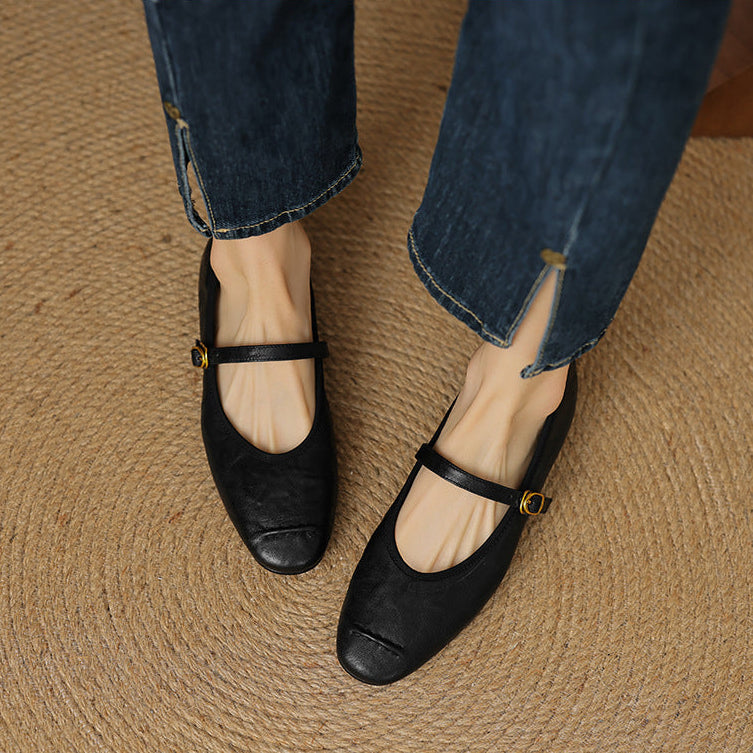Wani | Leather Flats