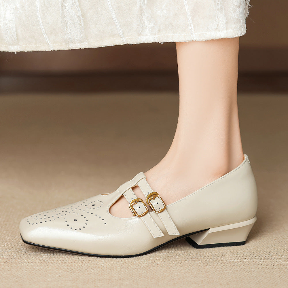 Marisol | Brogued Dual-Strap  Pump