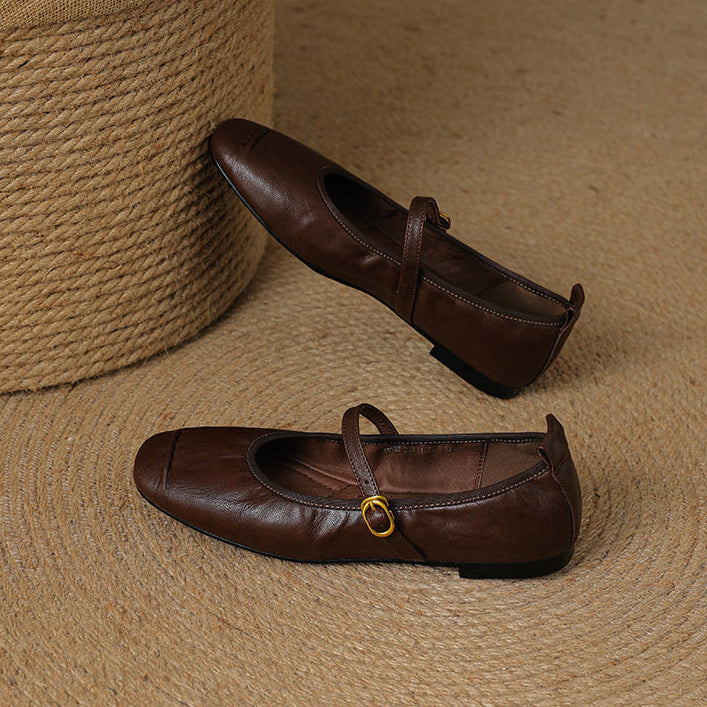 Wani | Leather Flats