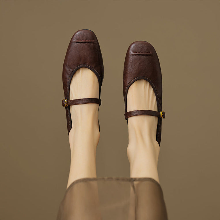 Wani | Leather Flats