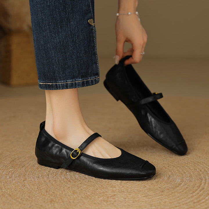 Wani | Leather Flats