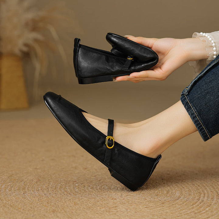 Wani | Leather Flats