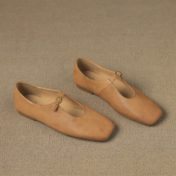 Elspeth | High-Vamp Mary Jane Flat