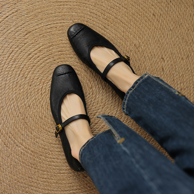 Wani | Leather Flats