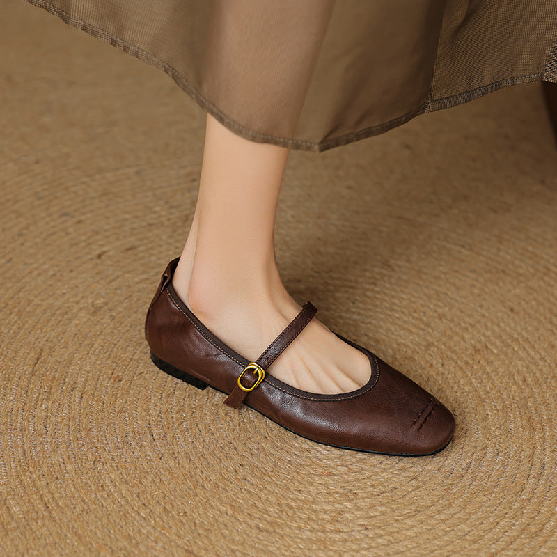 Wani | Leather Flats
