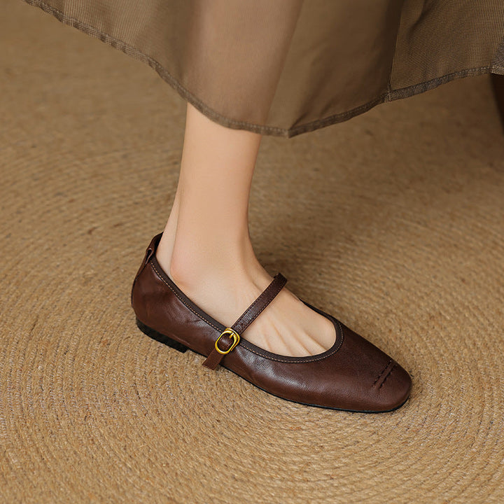 Wani | Leather Flats