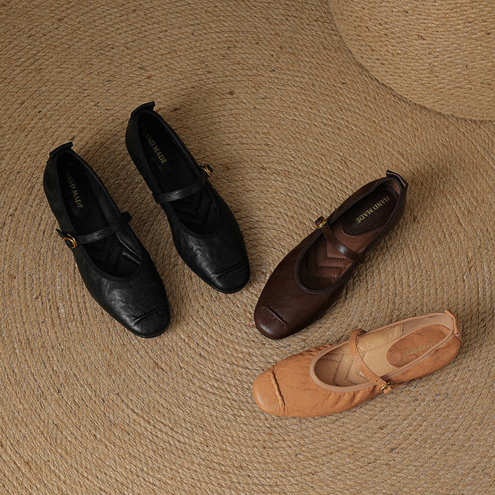 Wani | Leather Flats