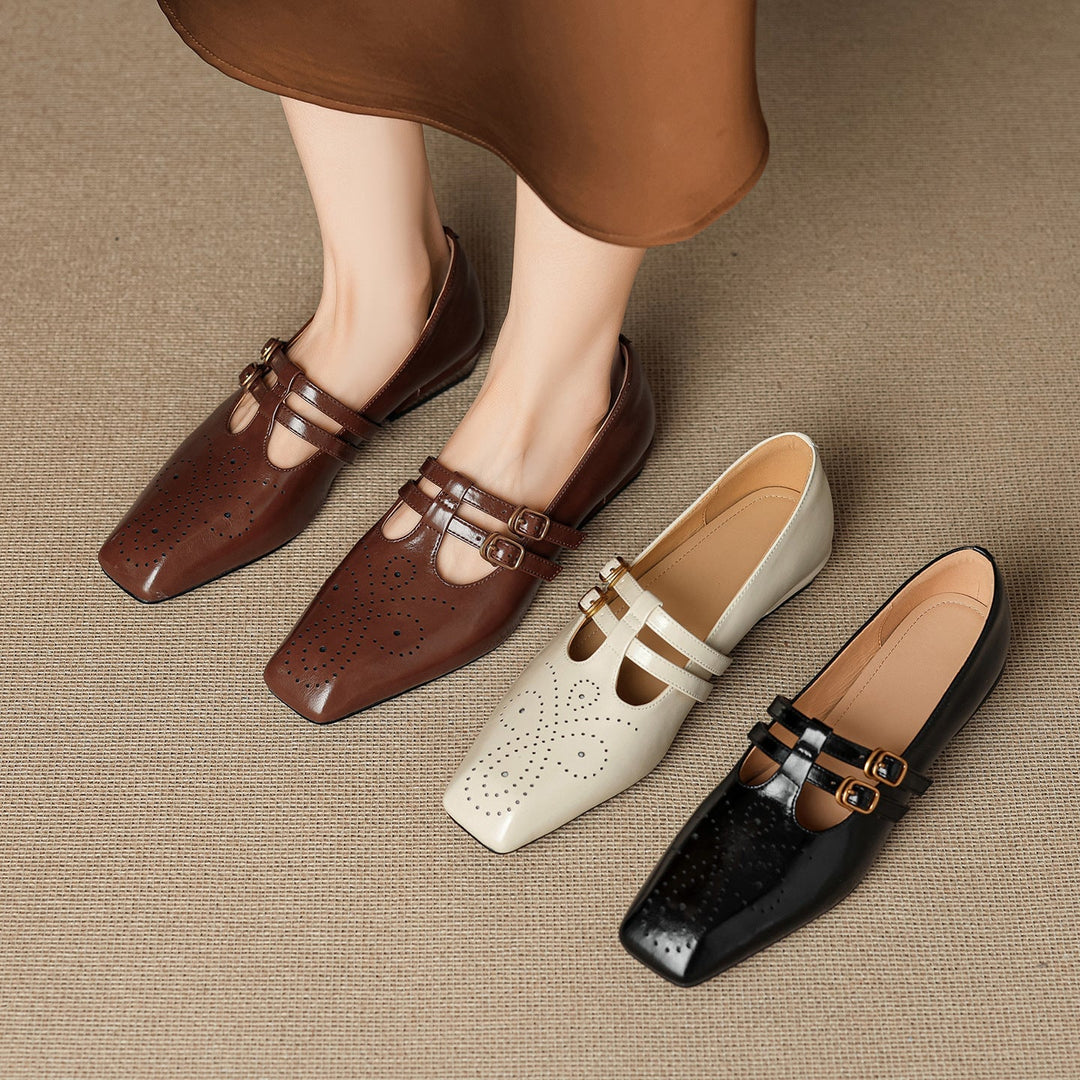 Marisol | Brogued Dual-Strap  Pump