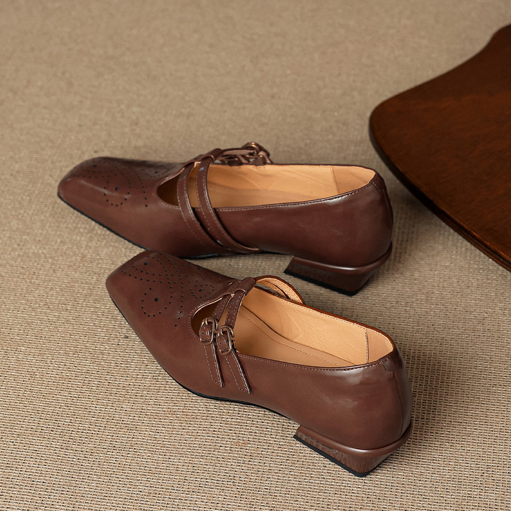 Marisol | Brogued Dual-Strap  Pump