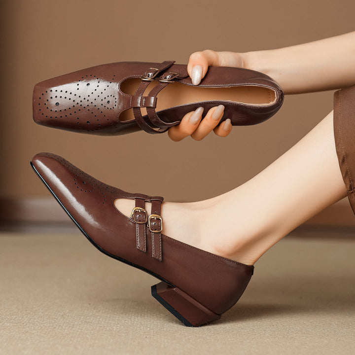 Marisol | Brogued Dual-Strap  Pump