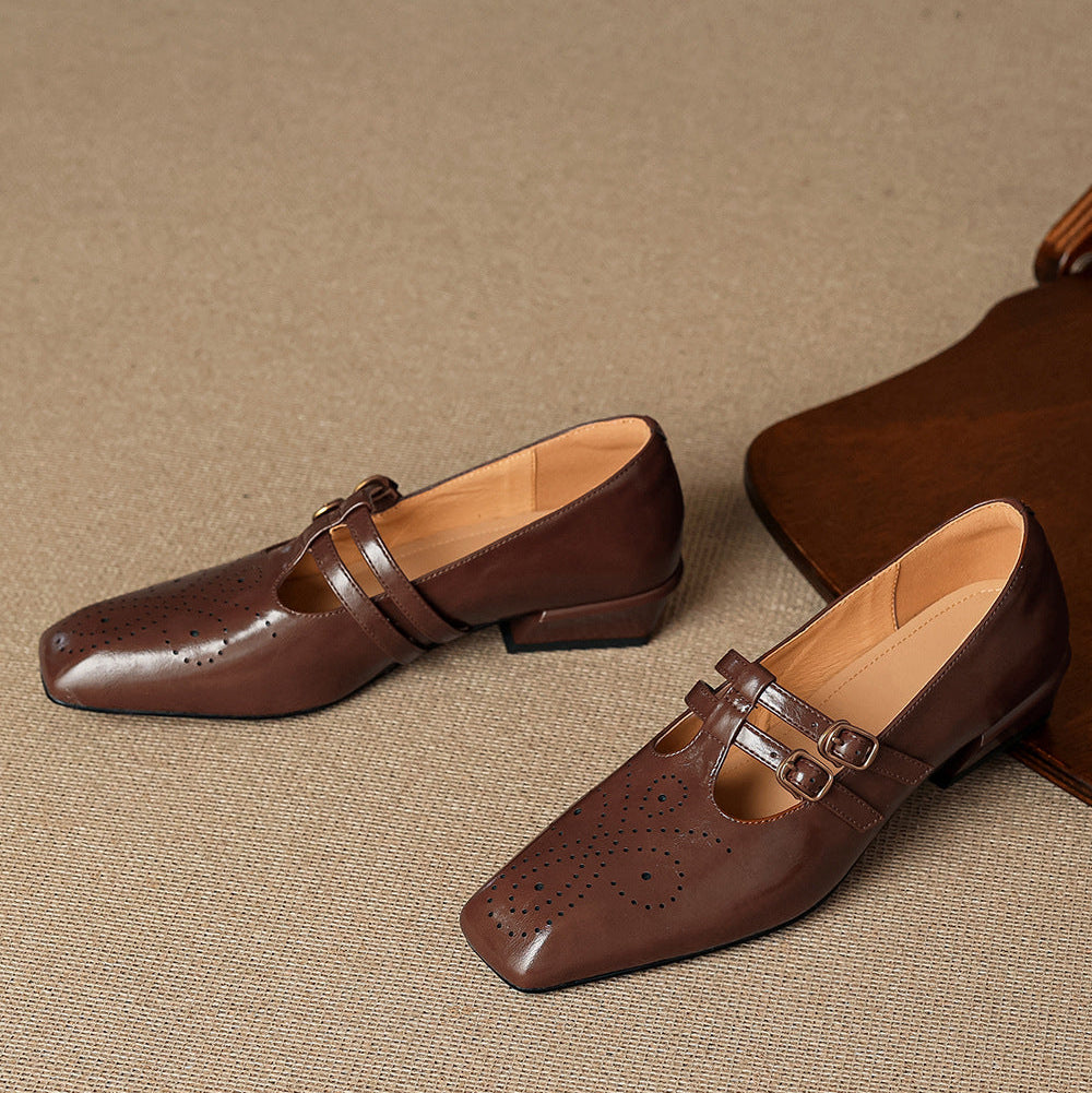 Marisol | Brogued Dual-Strap  Pump