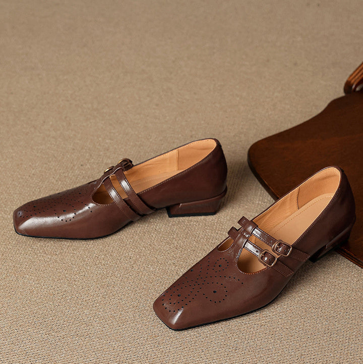 Marisol | Brogued Dual-Strap  Pump