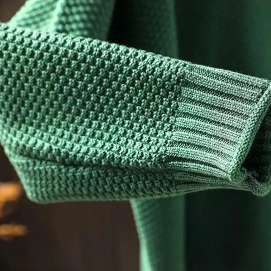 MIRA-Relaxed Mock Neck Knit Sweater Ruth