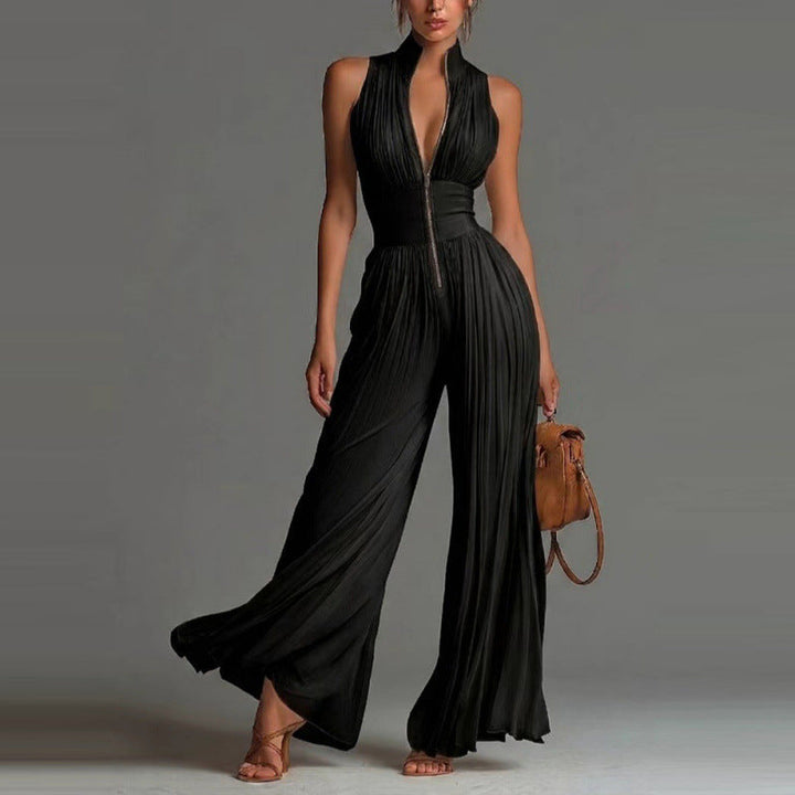 Sofia - Pleated Floral Jumpsuit