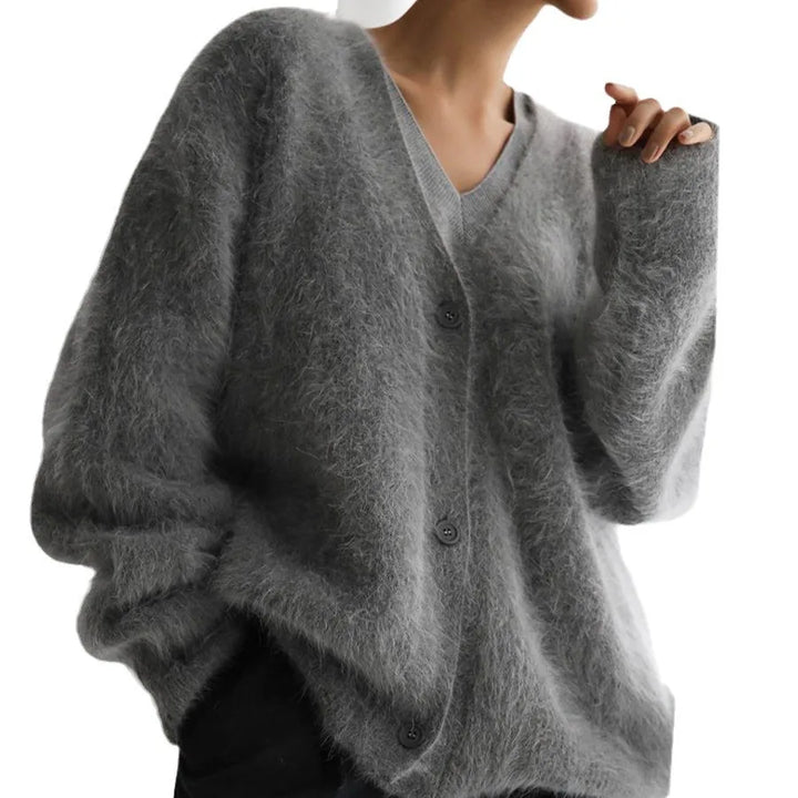 Cloud-Soft V-Neck Button Cardigan
