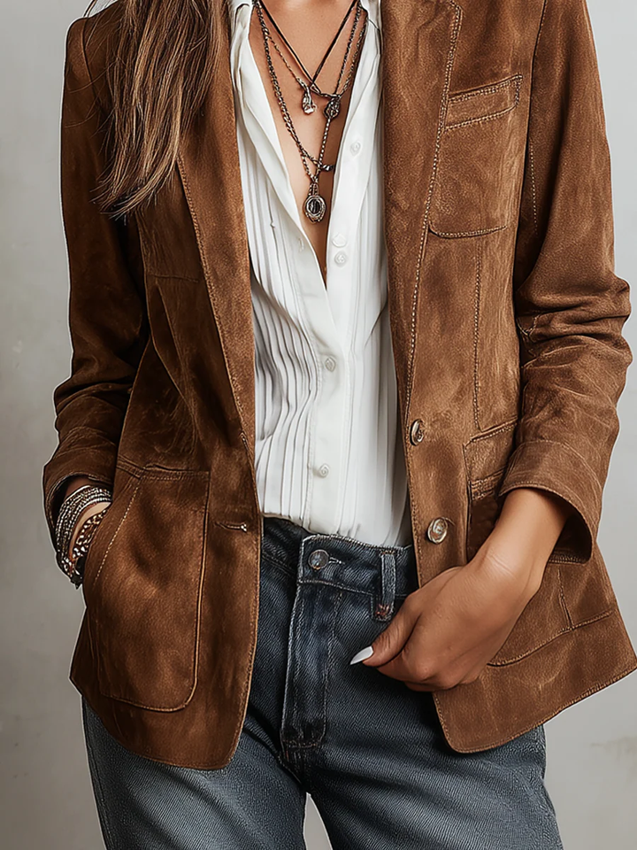 Women’s Vintage Brown Blazer