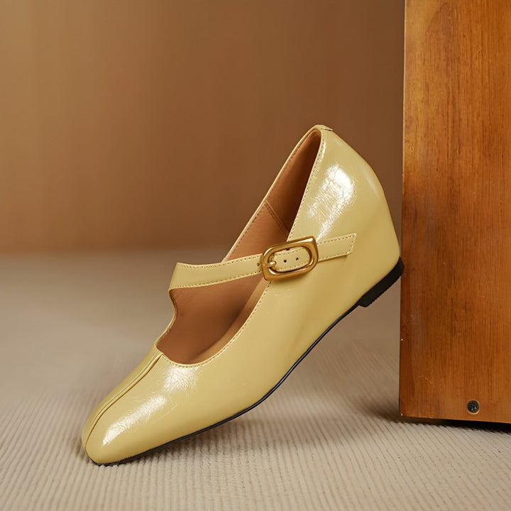 Viora | Genuine Leather Mary Jane Heels