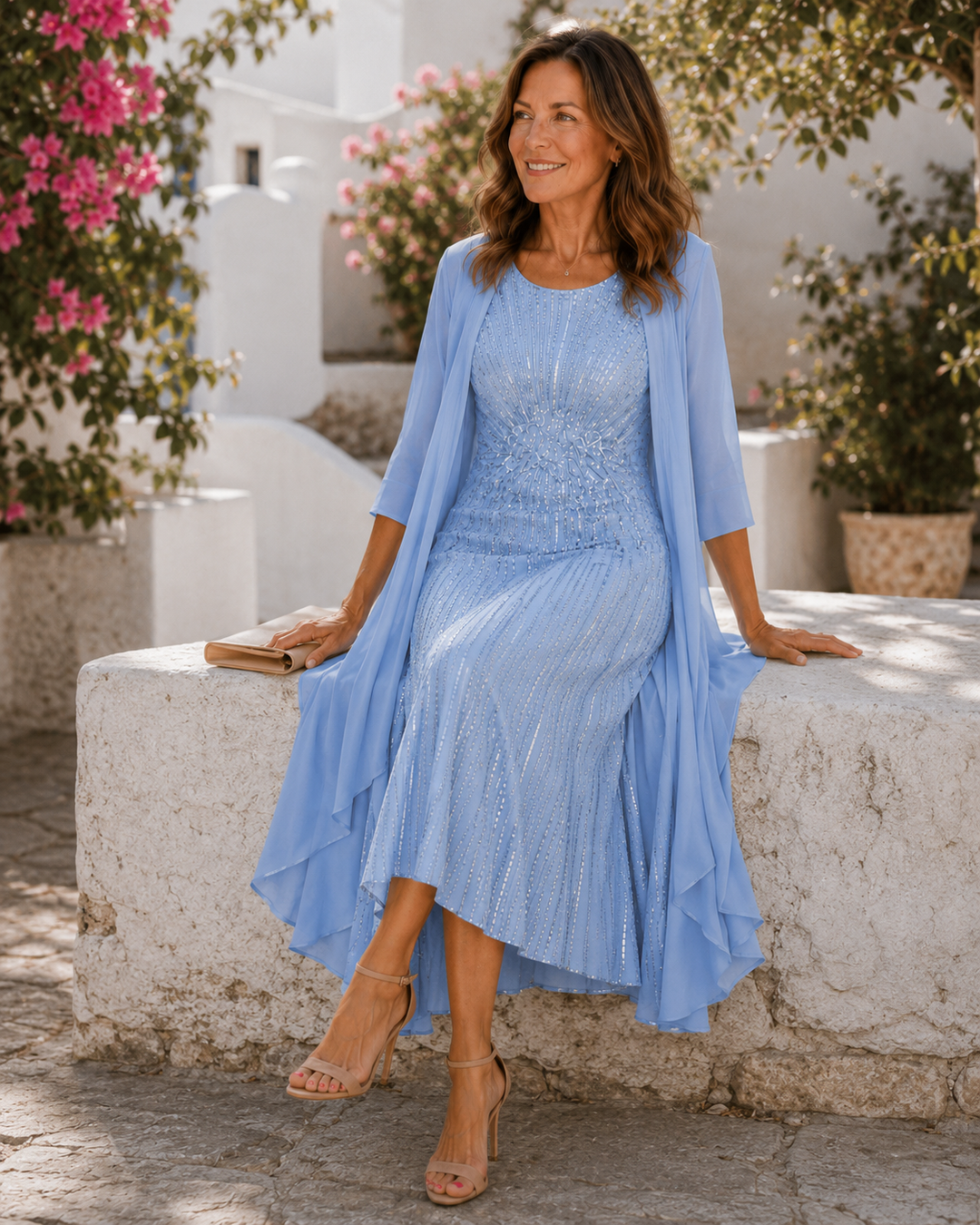 Celeste | Sequin Duster Dress