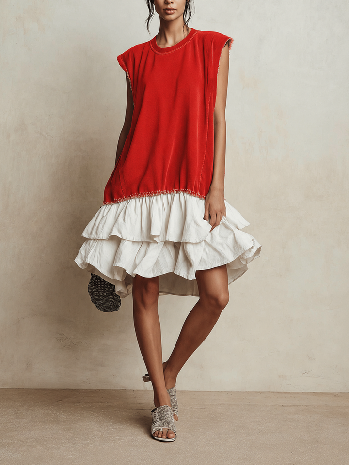 Ilaria | Casual Color-Block Vacation Dress, Relaxed Fit