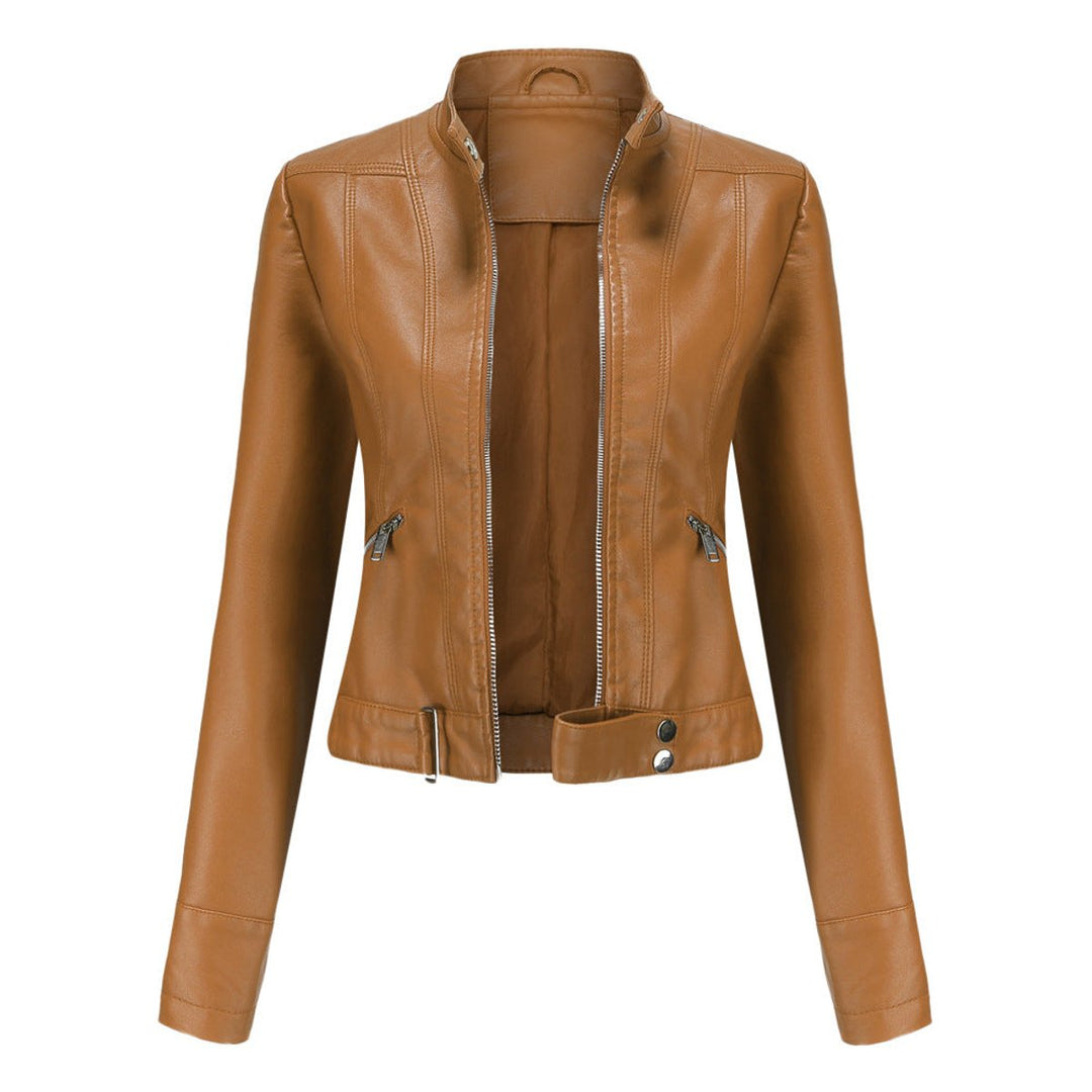 LUANA | Cropped Moto Jacket