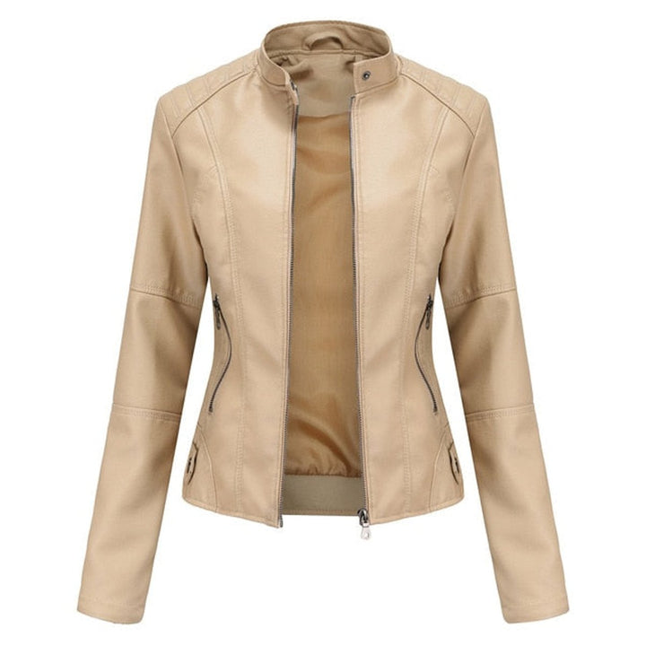 ROMINA | Stand-Collar Moto Jacket