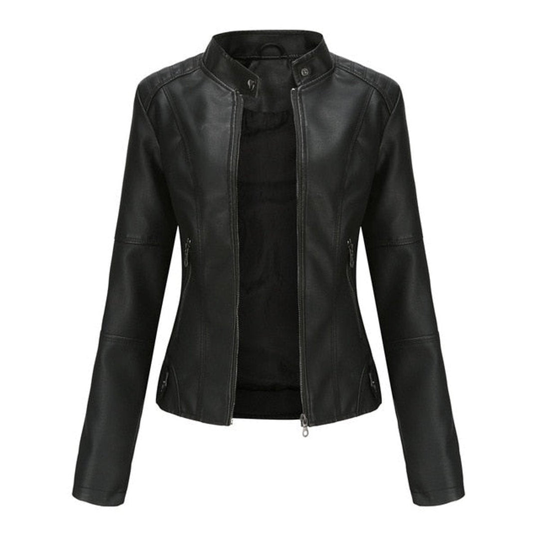 ROMINA | Stand-Collar Moto Jacket