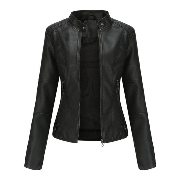 ROMINA | Stand-Collar Moto Jacket