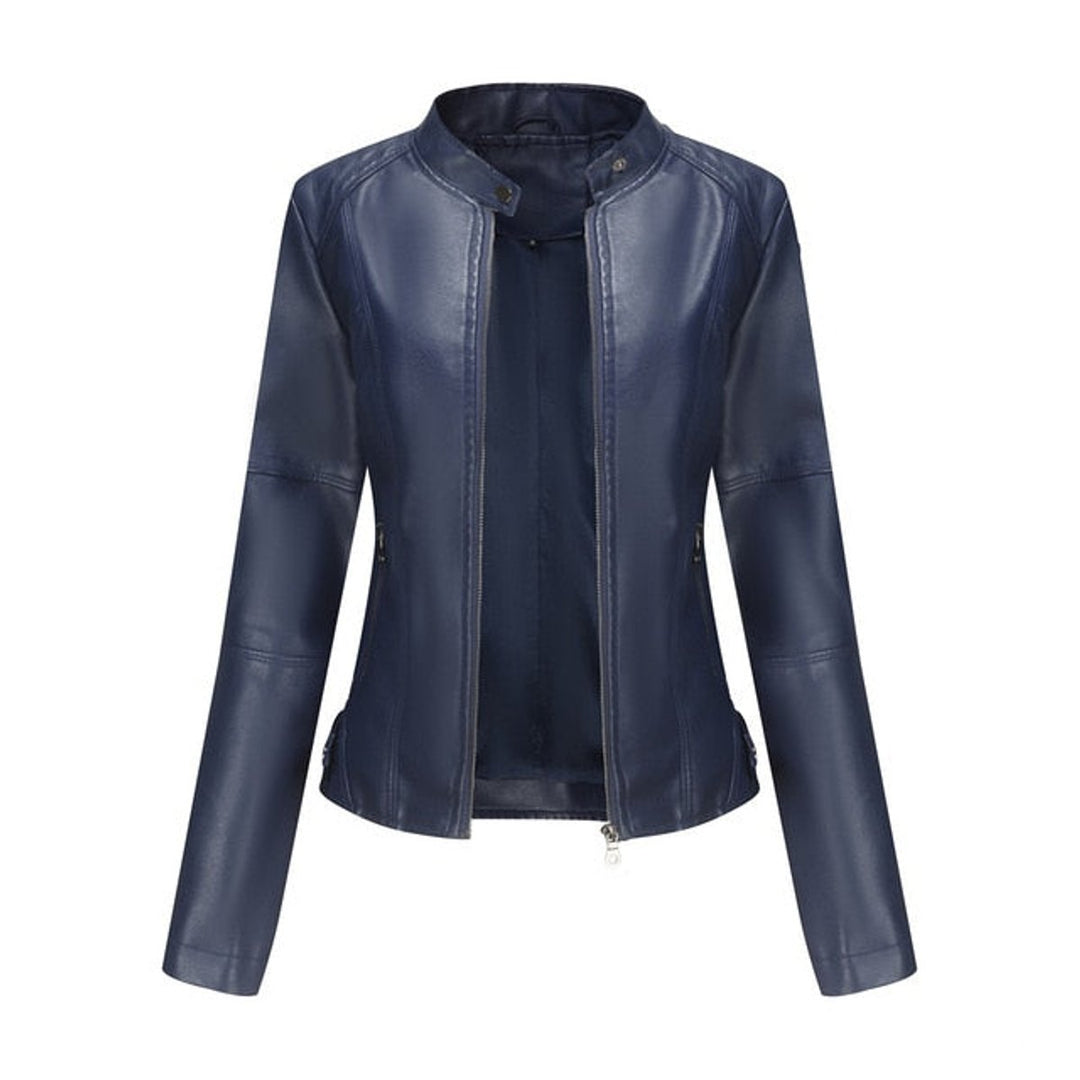 ROMINA | Stand-Collar Moto Jacket